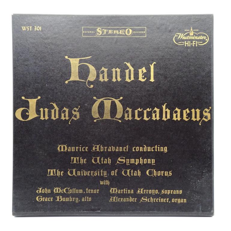 Handel JUDAS MACCABAEUS / The Utah Symphony Cond. Maurice Abravanel