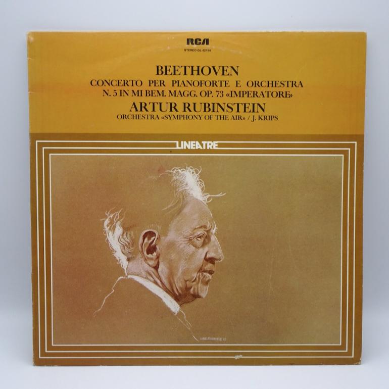 Beethoven: Concerto Per Pianoforte N.5 /  A. Rubinstein  - Orch. "Symphony Of The Air" Cond. J. Krips  -- LP 33 giri - Made in ITALY 1977 - RCA RECORDS  - LP  APERTO