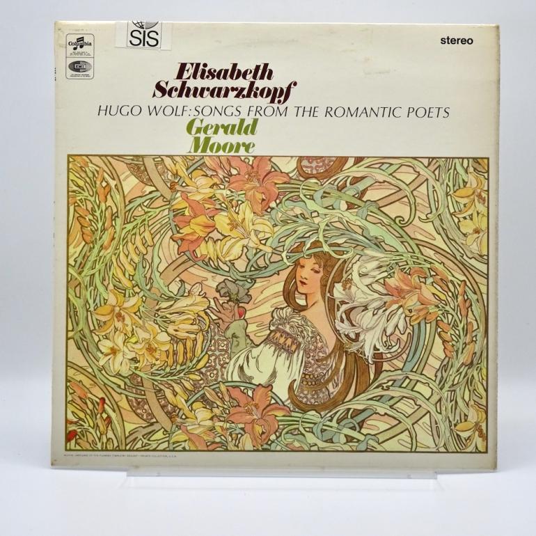 Hugo Wolf SONGS FROM THE ROMANTIC POETS / E. Schwarzkopf, soprano - Gerald Moore, piano -- LP 33 rpm - Made in UK 1965 - COLUMBIA RECORDS - SAX 2589 - ER1/ED1 - OPEN LP