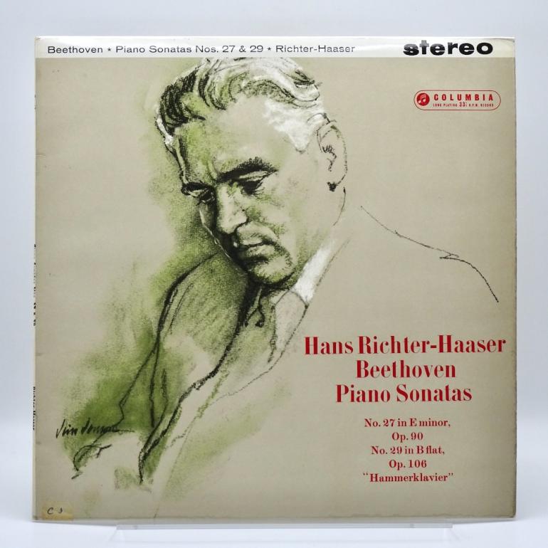 Beethoven PIANO SONATAS NOS. 27 & 29 / Hans  Richter-Haaser  -- LP 33 giri - Made in UK 1961 - Columbia SAX 2407 - B/S label - ED1/ES1 - Flipback Laminated Cover - LP APERTO
