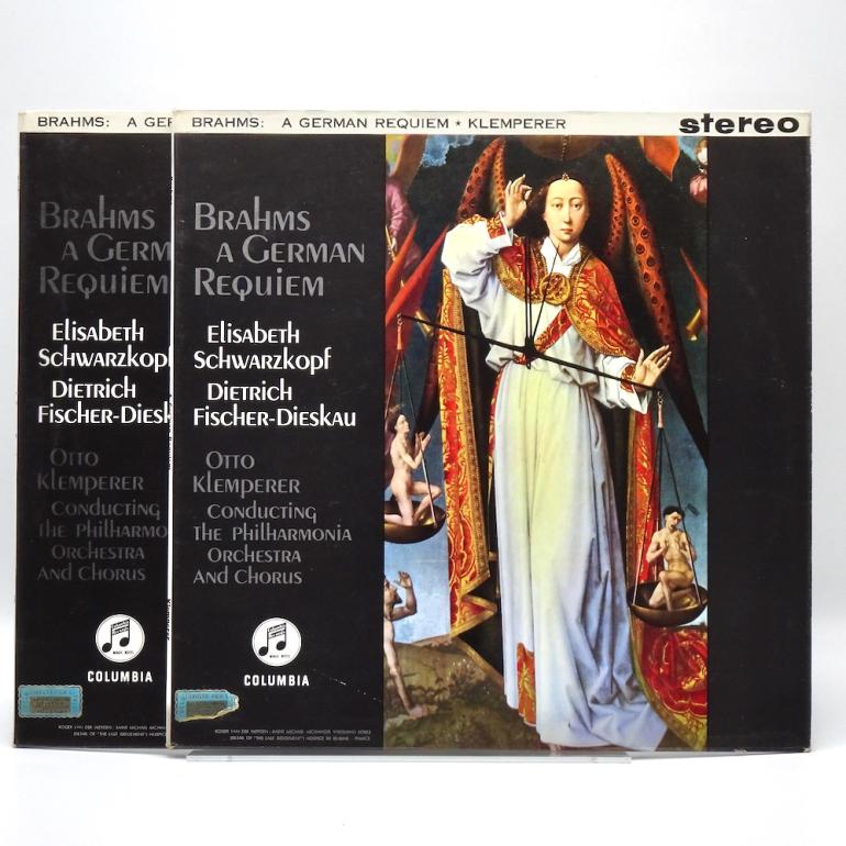 Brahms A GERMAN REQUIEM / The Philharmonia Orchestra Cond. Klemperer -- Doppio LP 33 giri - Made in UK 1962 - Columbia SAX 2430 - B/S label - ED1/ES1 - Flipback Laminated Cover - LP APERTO