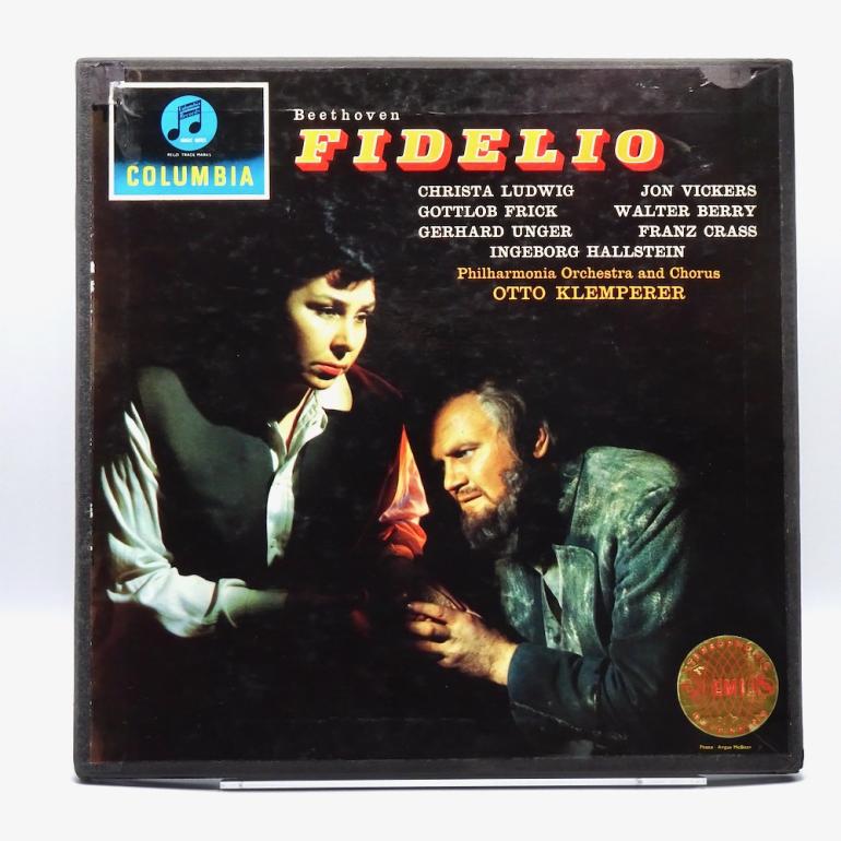 Beethoven FIDELIO / Philarmonia Orchestra Cond. Klemperer  --  Cofanetto con Triplo LP 33 giri -Made in UK 1962 - Columbia SAX 2451-3 - B/S label - ED1/ES1 - Laminated Cover - COFANETTO APERTO