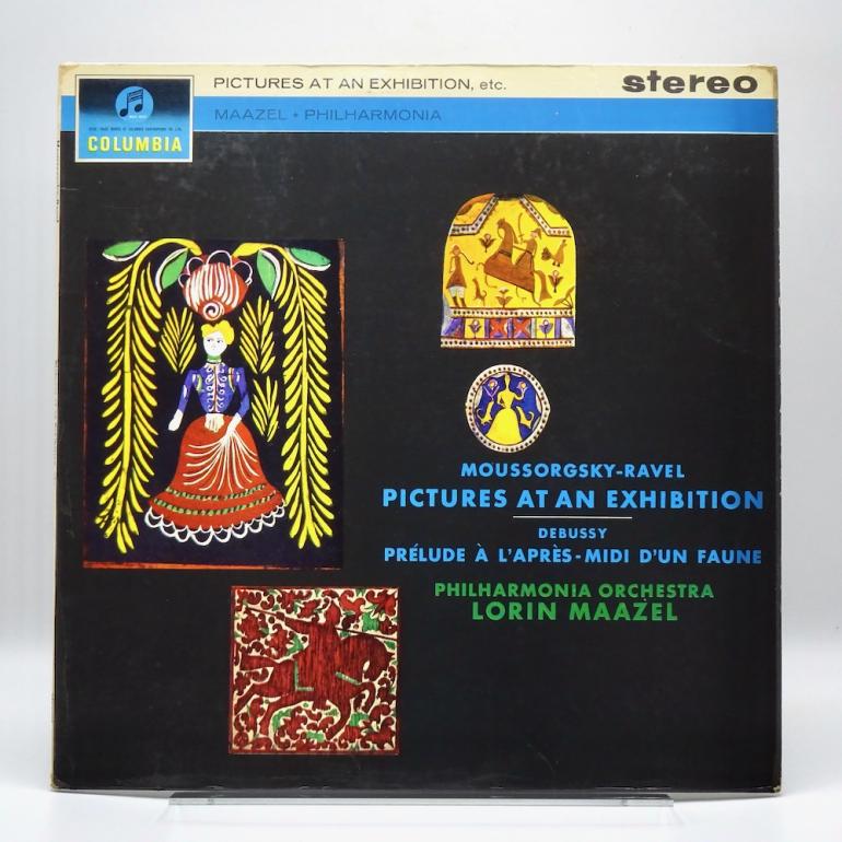 Moussorgsky-Ravel PICTURES AT AN EXHIBITION, etc. / Philharmonia Orchestra Cond. Maazel-- LP  33 rpm - Made in UK 1963 - Columbia SAX 2484 -B/S label - ED1/ES1 - Flipback Laminated Cover - OPEN LP
