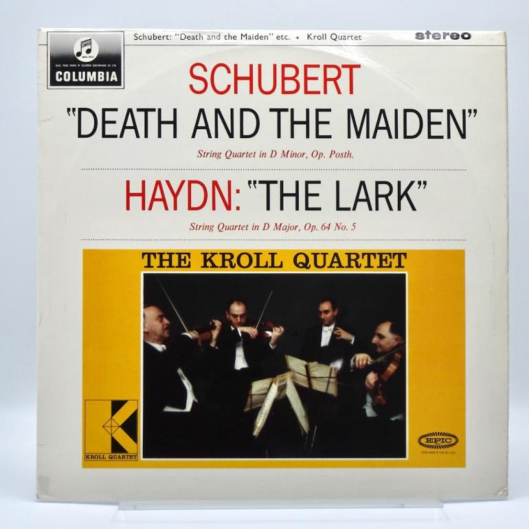 Schubert DEATH AND THE MAIDEN, etc. / The Kroll Quartet -- LP  33 rpm - Made in UK 196x - Columbia SAX 2519 - B/S label - ED1/ES1 - Flipback Laminated Cover - OPEN LP