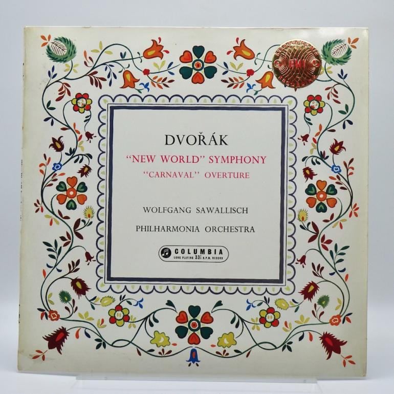 Dvorak NEW WORLD SYMPHONY / Philharmonia Orchestra Cond. Sawallisch  --  LP  33 rpm - Made in UK 1959 - Columbia SAX 2322 - B/S label - ED1/ES1 - Scalloped Flipback Laminated Cover F/B - OPEN LP