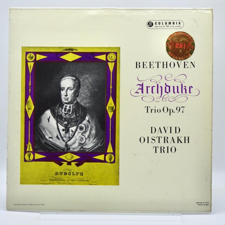 Beethoven ARCHDUKE TRIO OP. 97 / David Oistrakh Trio -- LP  33 rpm  -Made in UK 1960 - Columbia SAX 2352 - B/S label - ED1/ES1 - Flipback Laminated Cover - OPEN LP