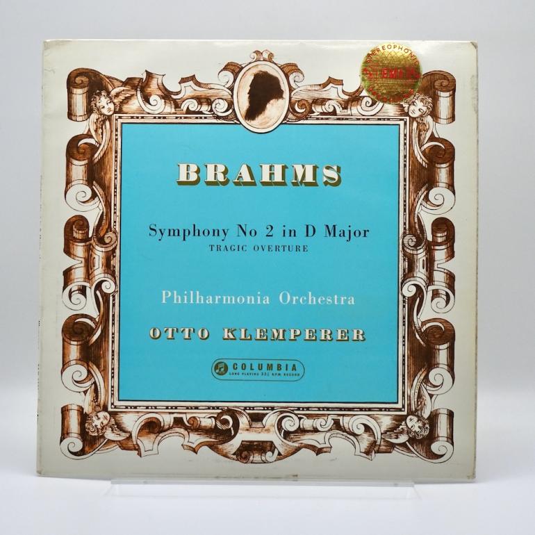Brahms SYMPHONY NO. 2  IN D MAJOR/ Philharmonia Orchestra Cond. O. Klemperer -- LP  33 giri -Made in UK 1961 - Columbia SAX 2362 - B/S label - ED1/ES1 - Flipback Laminated Cover - LP APERTO