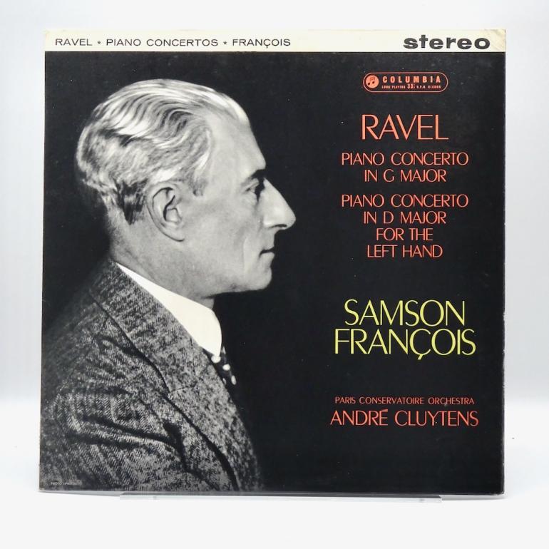 Ravel PIANO CONCERTO IN G MINOR etc. / Paris Conservatoire Orch. Cond. Cluytens  -- LP  33 giri - Made in UK 1961- Columbia SAX 2394 - B/S label - ED1/ES1 - Flipback Laminated Cover - LP APERTO