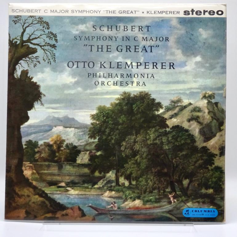 Schubert SYMPHONY "THE GREAT" / Philharmonia Orchestra Cond. Klemperer -- LP  33 rpm - Made in UK 1961- Columbia SAX 2397 - B/S label - ED1/ES1 - Flipback Laminated Cover - OPEN LP
