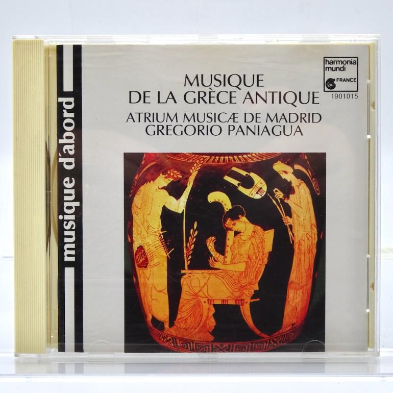 Musique de la Grèce Antique / Atrium Musicae de Madrid / Gregorio Paniagua  --  CD - Made in GERMANY  1986 - HARMONIA MUNDI - HMC 1901015 - CD APERTO