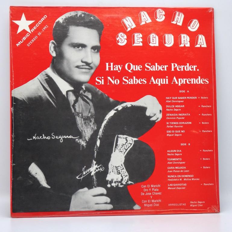 Hay Que Saber Perder. Si No Sabes Aqui Aprendes / Nacho Segura  --  LP 33 rpm - Made in USA -  MUSIC RECORDS – IS-1992 - SEALED LP