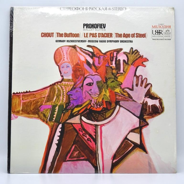 Prokofiev BALLET SUITES : CHOUT (The Buffoon)-LE PAS D'ACIER (The Age Of Steel) / G.Rozhdestvensky • Moscow Radio Symph. Orch. -- LP 33 giri - Made in USA 1967 - MELODIYA/ANGEL  RECORDS - LP SIGILLATO