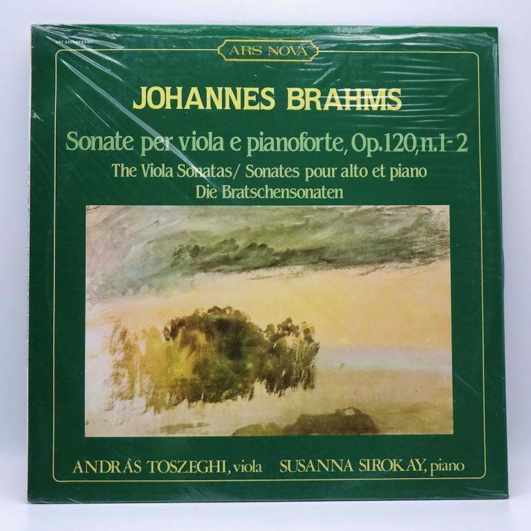 Brahms SONATE PER VIOLA E PIANOFORTE, Op. 120, N. 1-2 / A. Toszeghi, S. Sirokay -- LP 33 giri - Made in ITALY 1982 - ARS NOVA  RECORDS - LP SIGILLATO