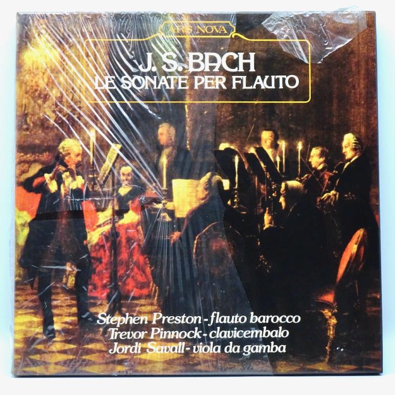 J. S. Bach  LE SONATE PER FLAUTO / S. Preston, T. Pinnock, J. Savall -- Doppio LP 33 giri - Made in ITALY 1978 - ARS NOVA RECORDS - COFANETTO SIGILLATO